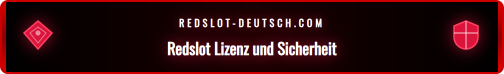 Screenshot der offiziellen GGL-Lizenzinformationen für Redslot.