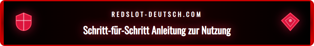 Anleitung zur sicheren Anmeldung und Verifizierung bei Redslot.