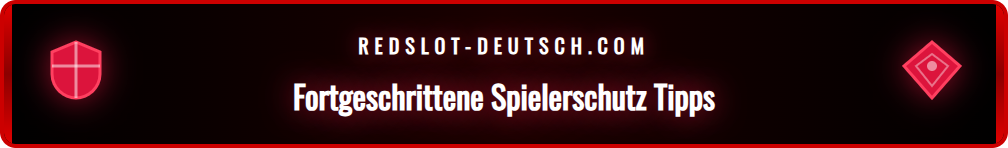 Infografik mit Tipps zum verantwortungsvollen Spielen online bei Redslot.