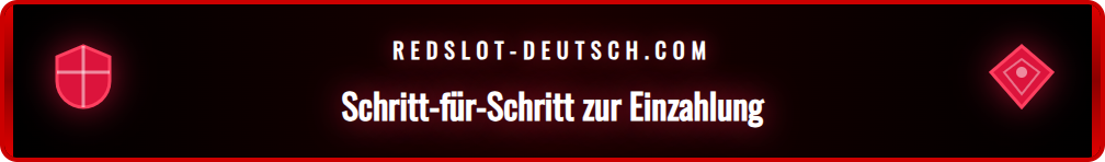 Auswahl an sicheren deutschen Zahlungsmethoden bei Redslot