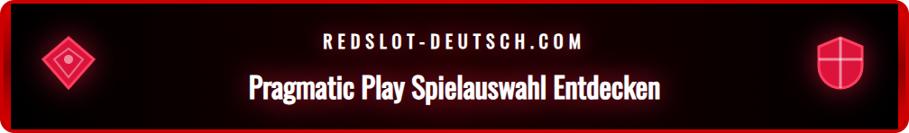 Detaillierte Ansicht der Benutzeroberfläche der Redslot Pragmatic Play Spielelobby für deutsche Spieler.