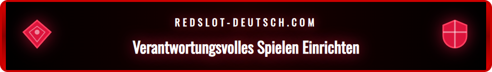 Eine detaillierte Ansicht des Menüs für verantwortungsvolles Spielen auf der Redslot-Plattform.