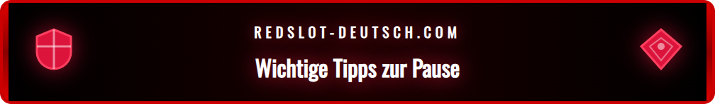 Eine Infografik, die die wichtigsten Tipps für eine effektive Spielpause zusammenfasst.