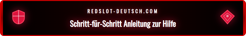 Anleitung zur Nutzung des Redslot Live-Chats für schnelle Hilfe.